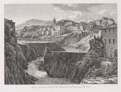 Rovine cagionate in Tivoli, dall'escrescenza dell'Aniene (Tivoli Damaged by the Flood of the River Aniene)
