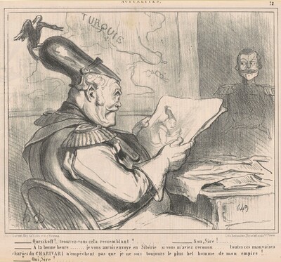 "-Ouriskoff!..trouvez-vous cela ressemblant?" from Actualities