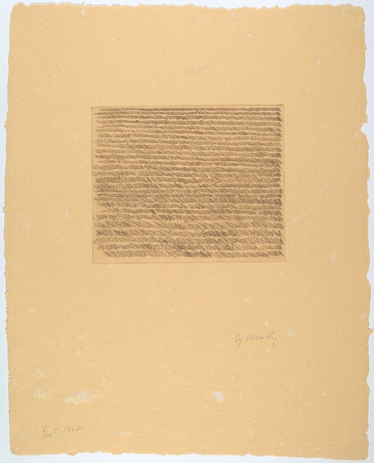 Note I by Cy Twombly
