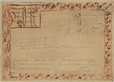 Study for "Gamme mineure" and "Gamme majeure"
