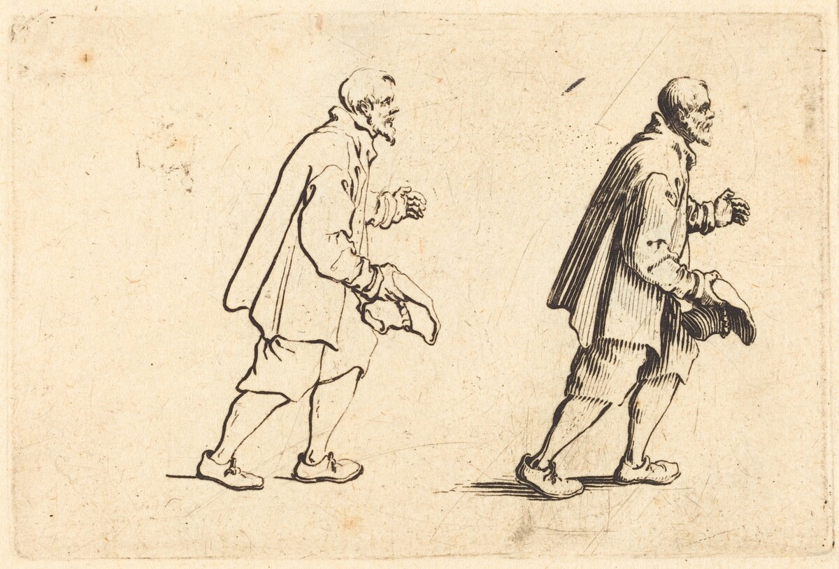 Peasant with Hat in Hand by Jacques Callot