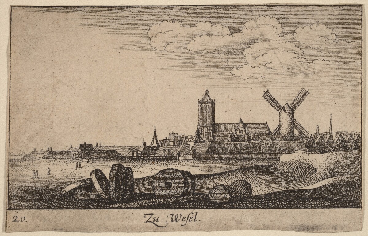 Wesel by Wenceslaus Hollar