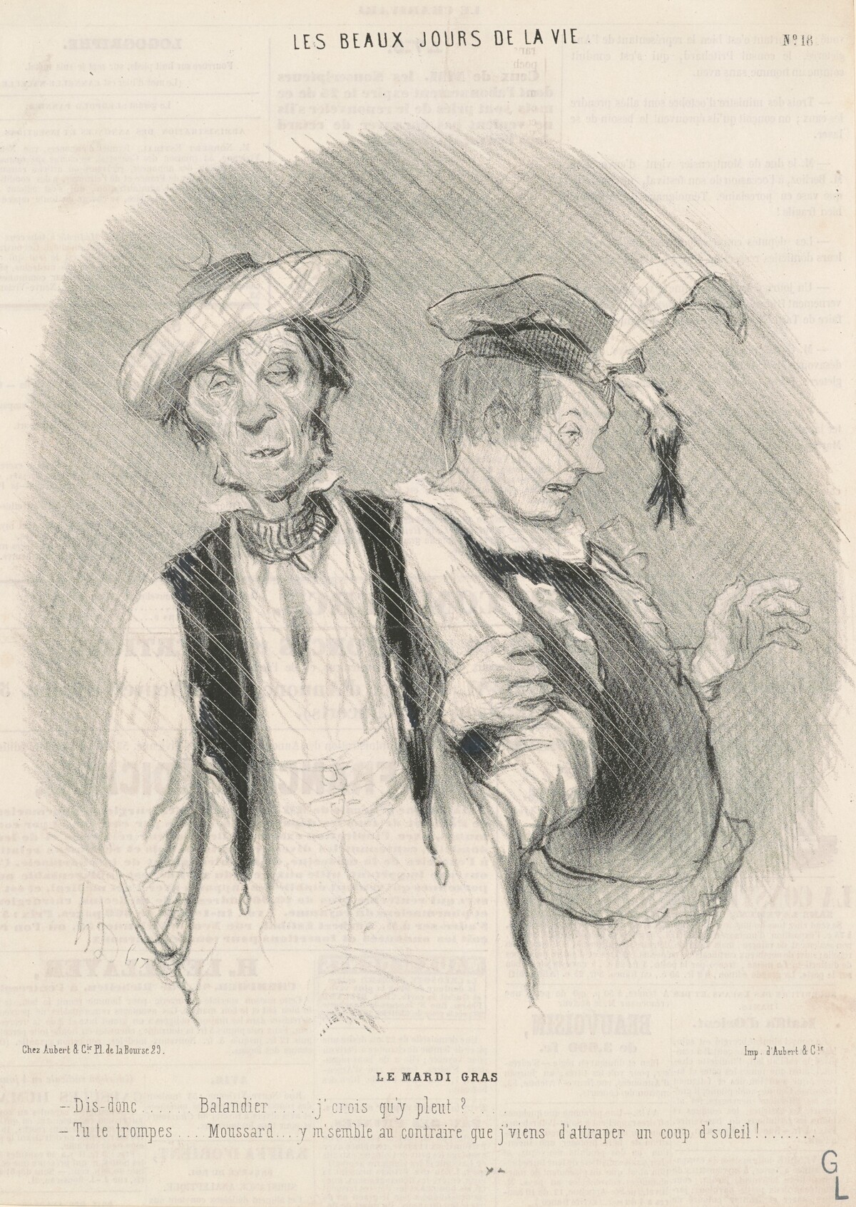 Le mardi gras by Honoré Daumier