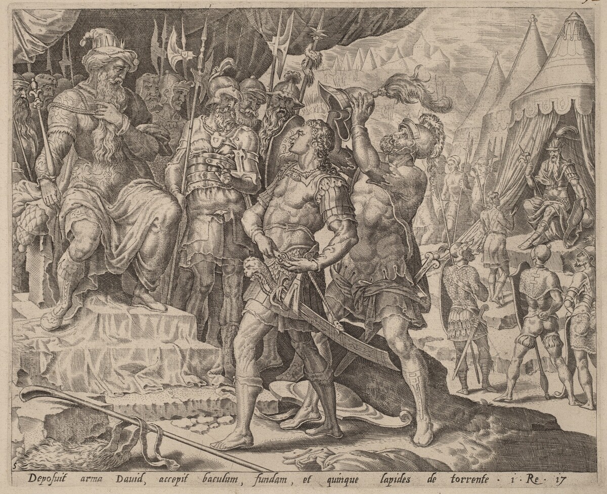 David Armed before Saul by after Maerten van Heemskerck