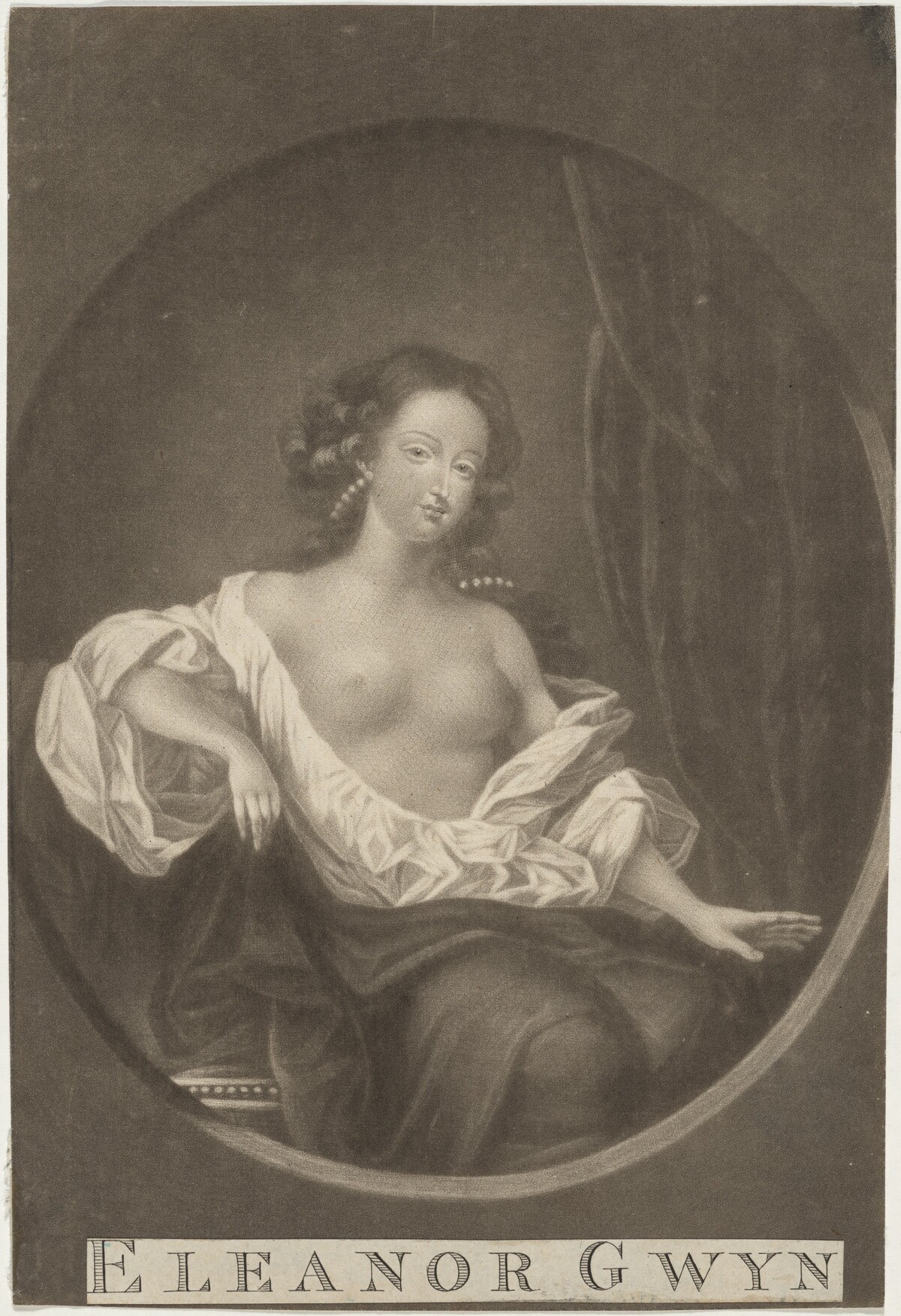 Eleanor Gwyn, Mistress of Charles II by Valentine Green after Sir Peter Lely