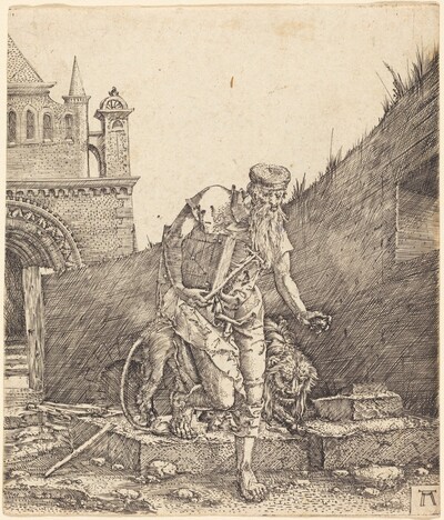 Saint Jerome in a Courtyard