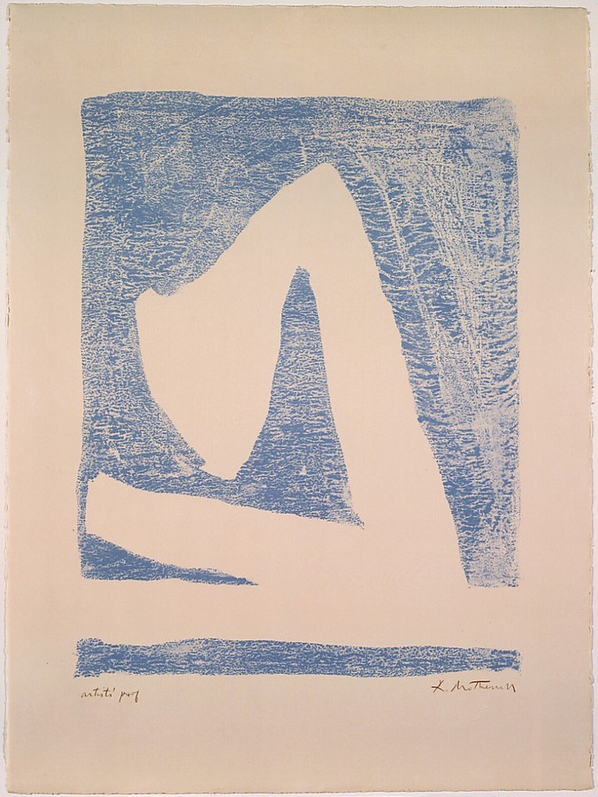 Summertime in Italy (with Blue) by Robert Motherwell