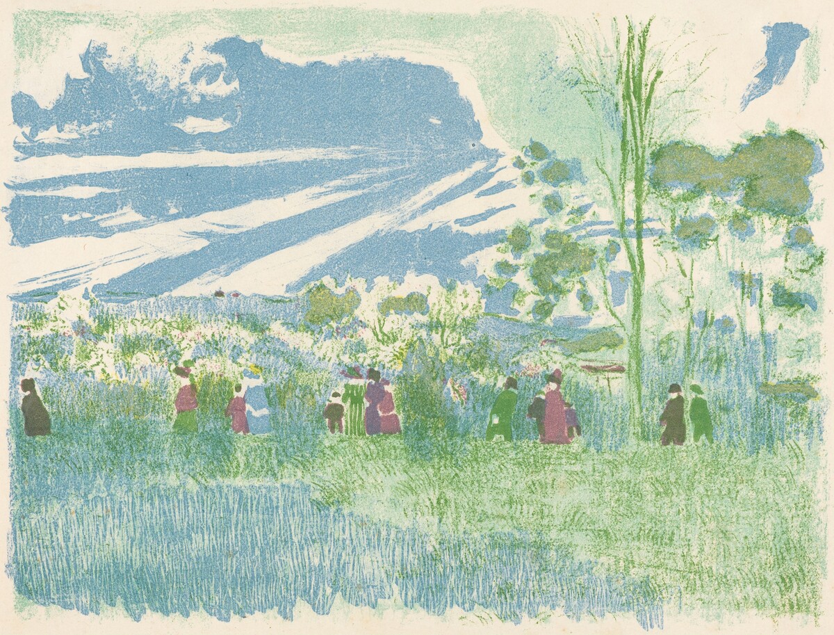 Across Country (A travers champs) by Edouard Vuillard