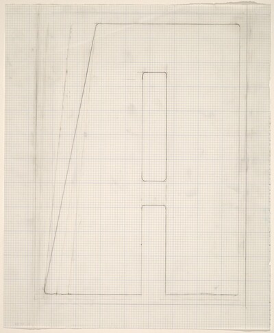 Sketch for "Building - Blocks for a Doorway" (A)