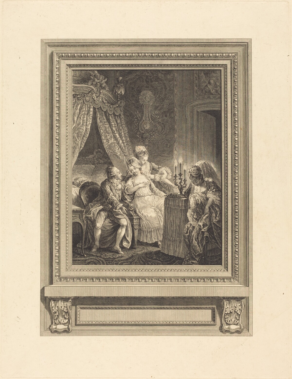 La nuit by Charles Emmanuel Patas after Charles Eisen