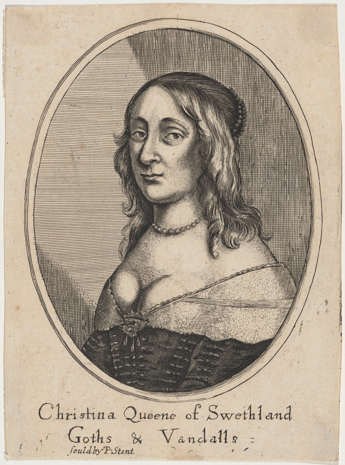 Queen Christina by Attributed to Wenceslaus Hollar