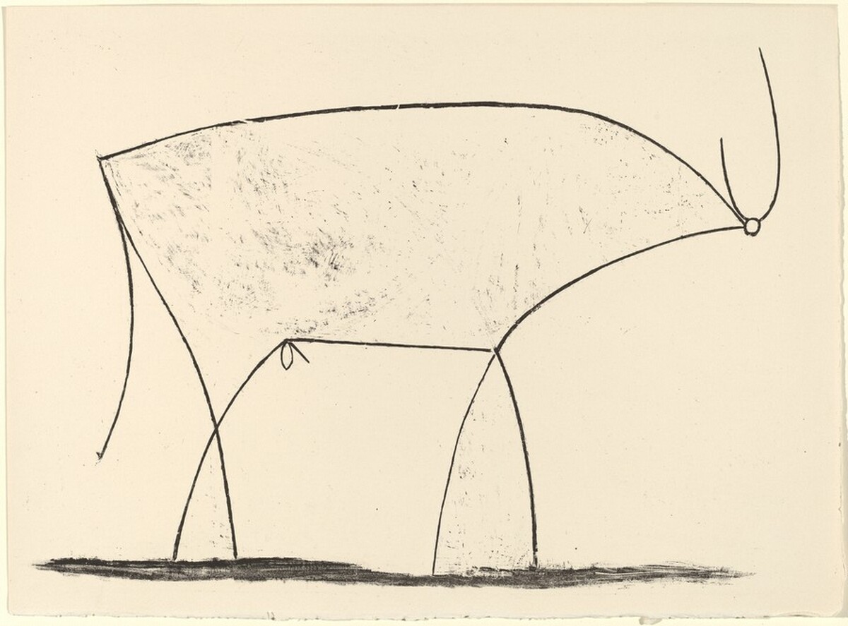 The Bull (Le taureau) by Pablo Picasso