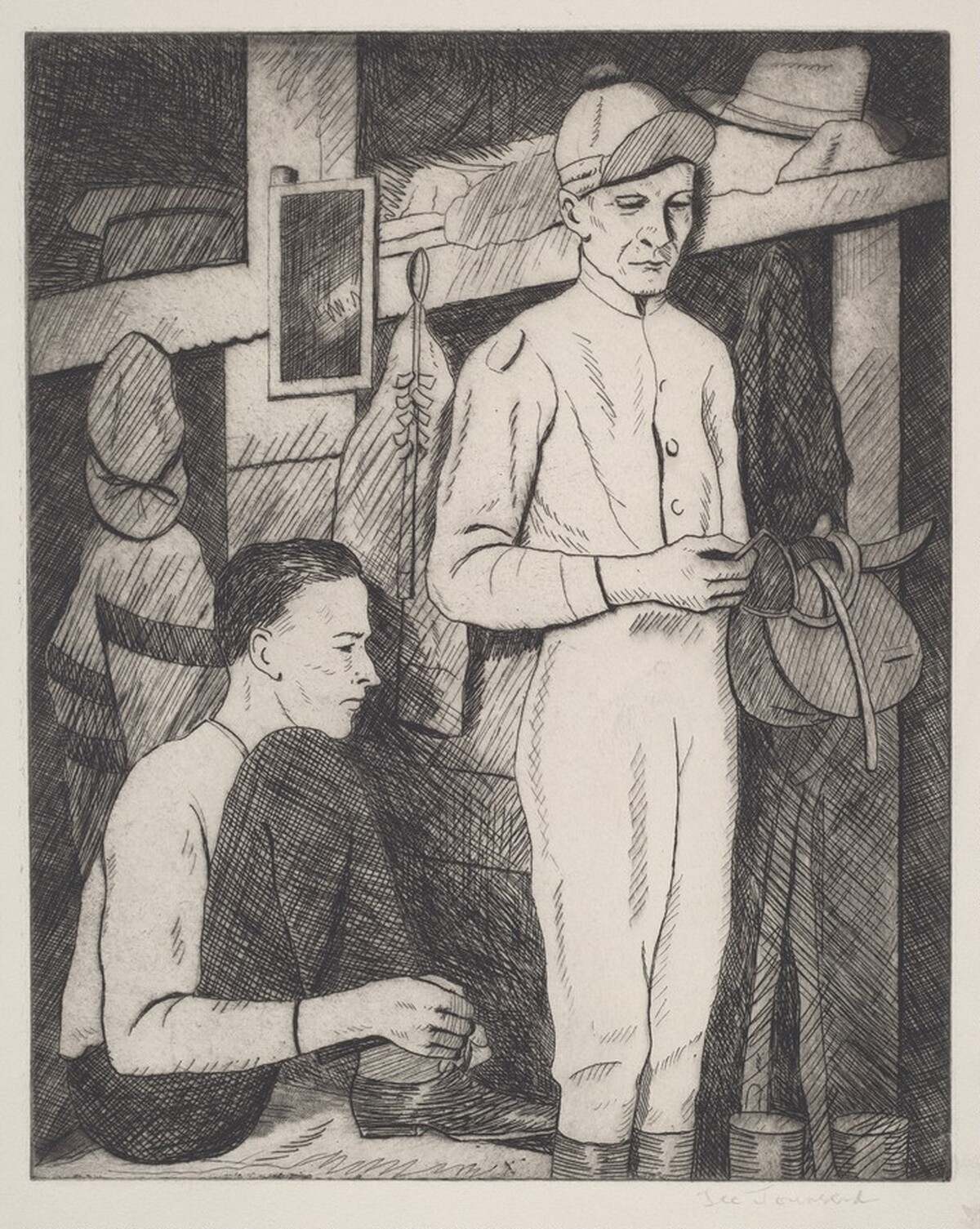 In the Jockey Room by Lee Townsend