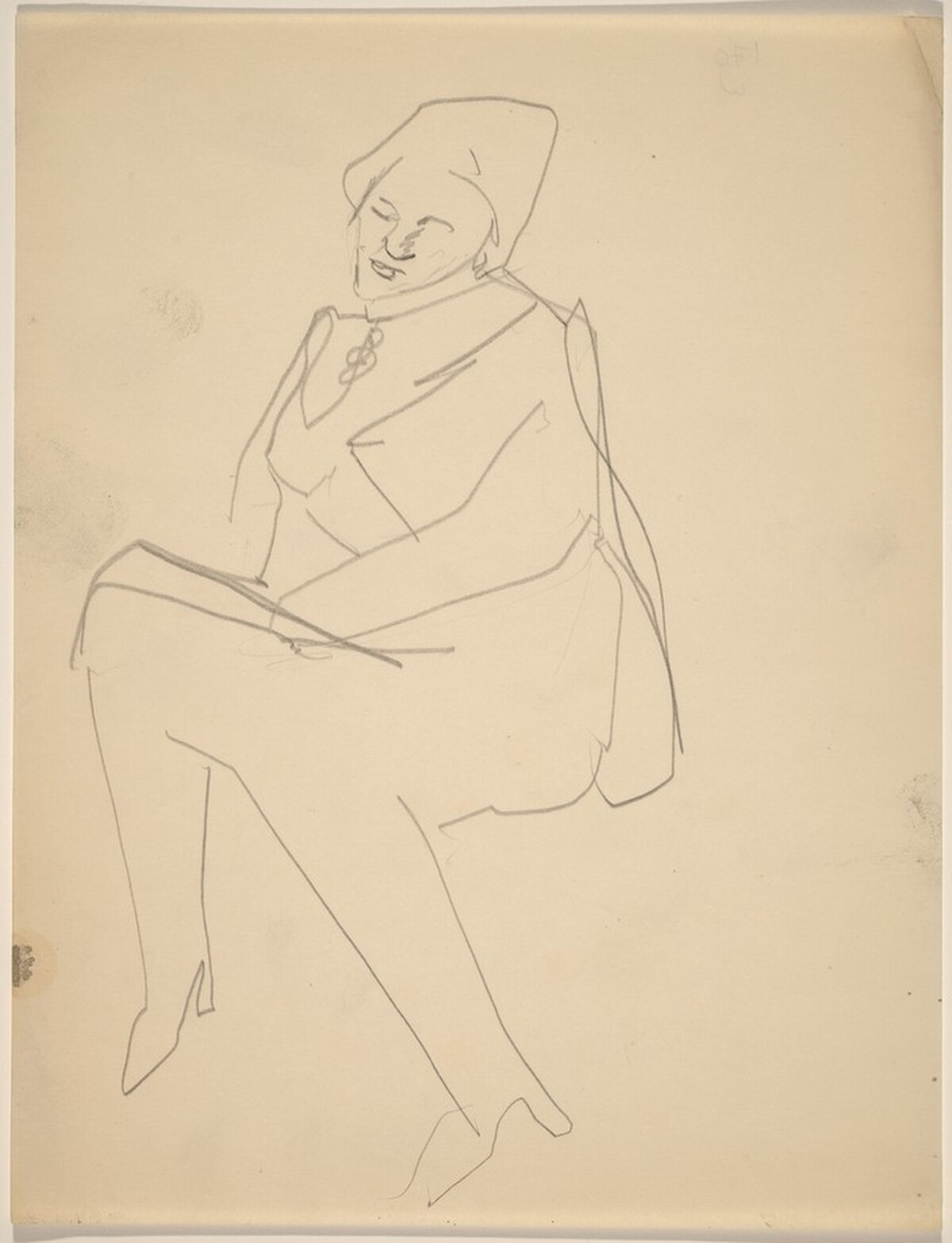 Seated Woman, Head Tilted to the Right by Mark Rothko
