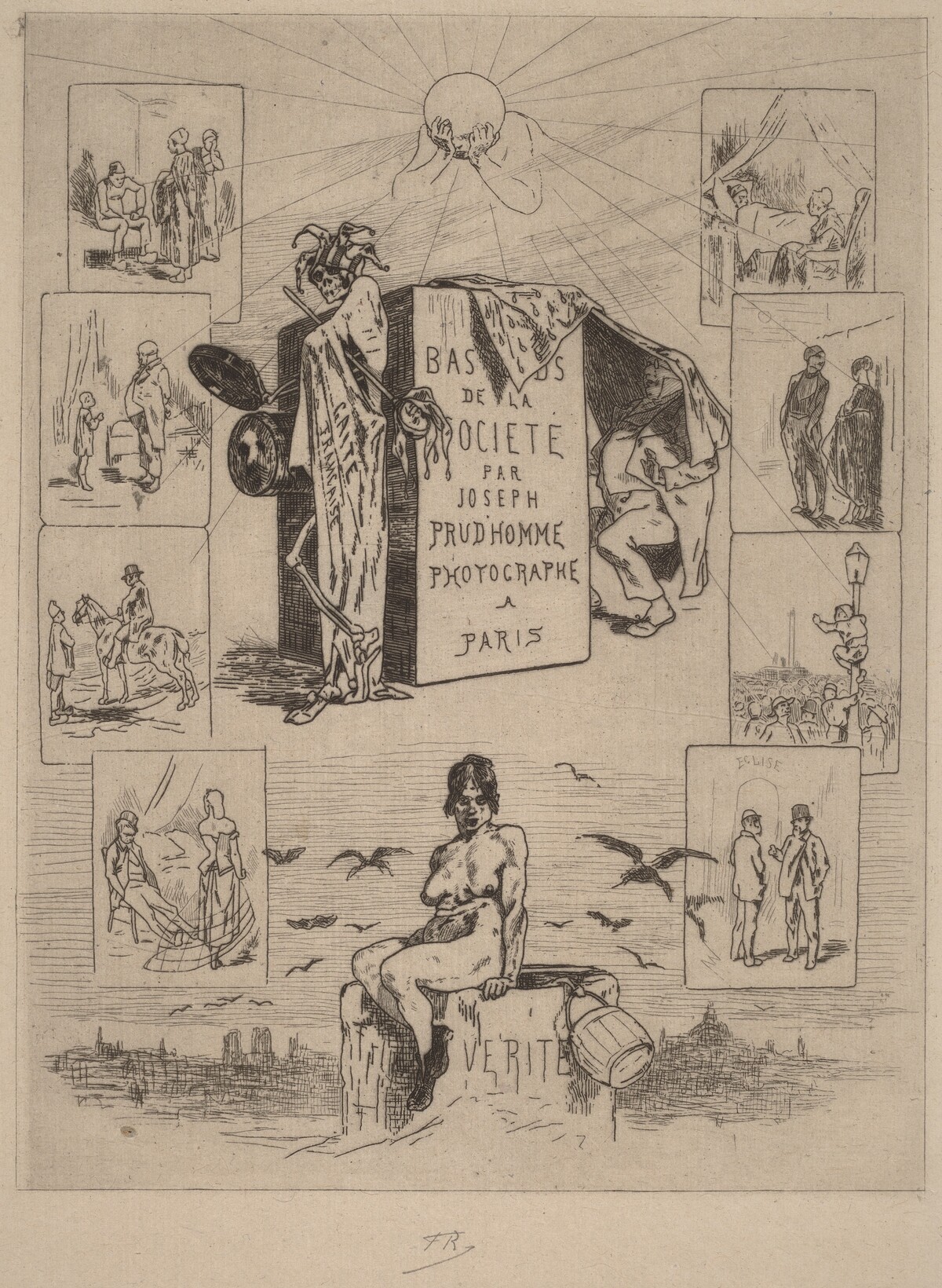Frontispiece: The Dregs of Society (Les bas-fonds de la societe) by Félicien Rops