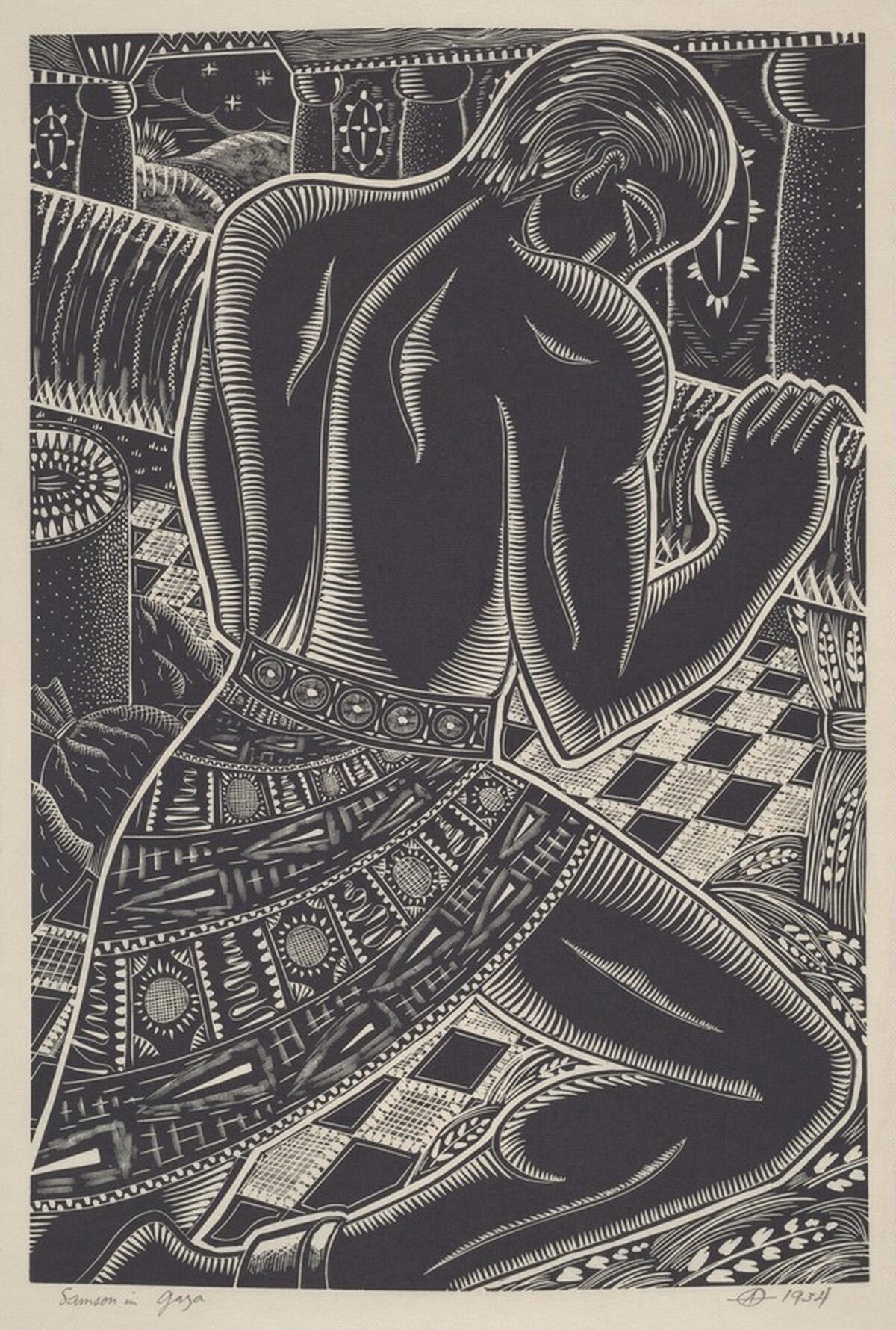 Samson in Gaza by Alfonso Ossorio