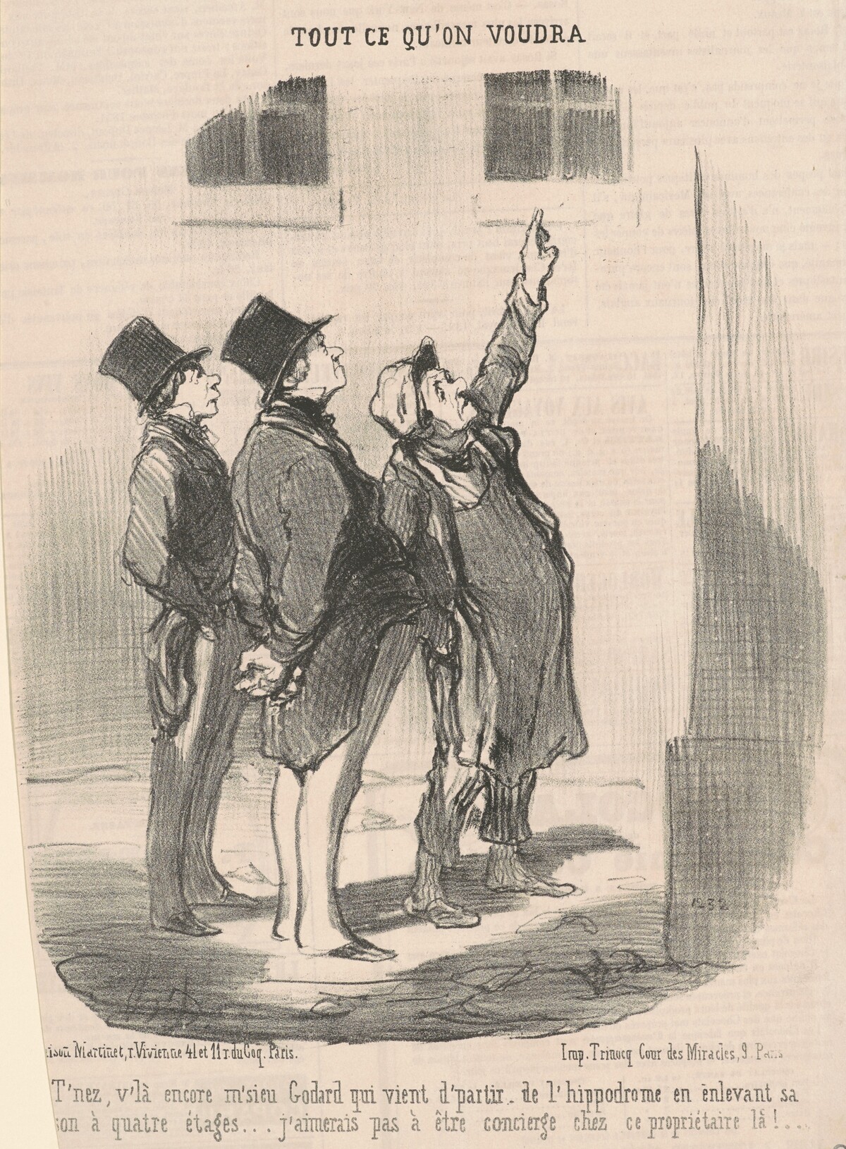 T'nez, v'la encore M'sieu Godard ... by Honoré Daumier