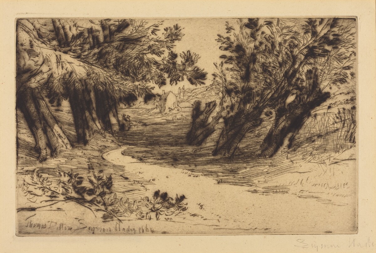 The Lovers' Walk, No.2 by Francis Seymour Haden