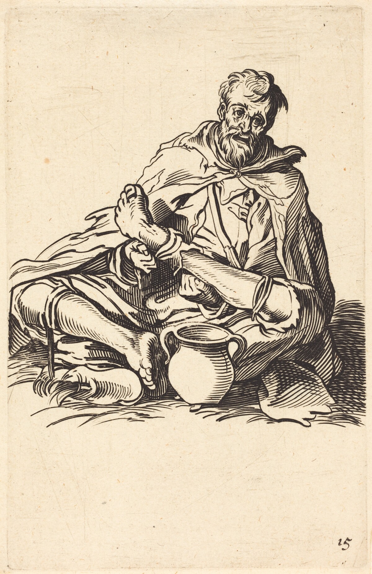 The Sick Man by after Jacques Callot