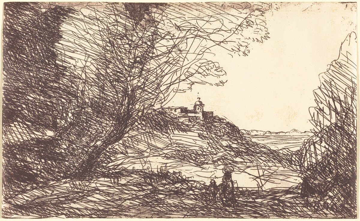 Souvenir of the Environs of Monaco (Souvenir des environs de Monaco) by Jean-Baptiste-Camille Corot