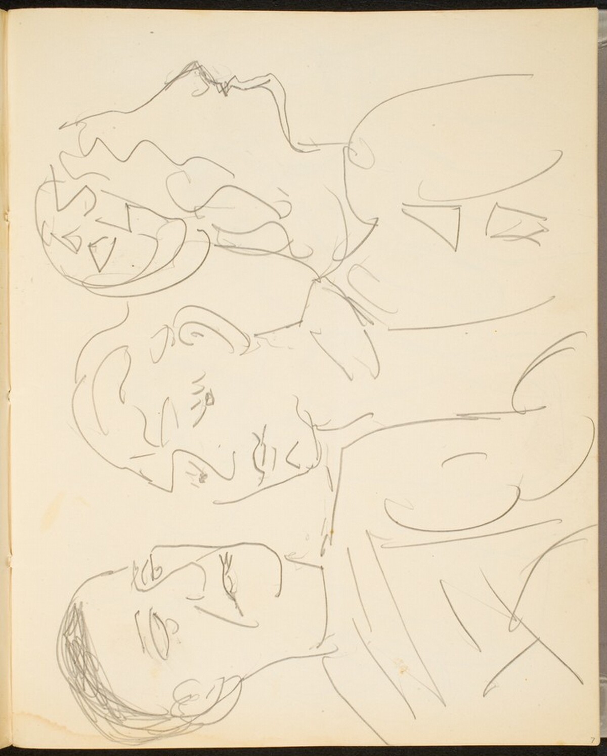 Drei Figuren (Three Figures) [p. 7] by Max Beckmann