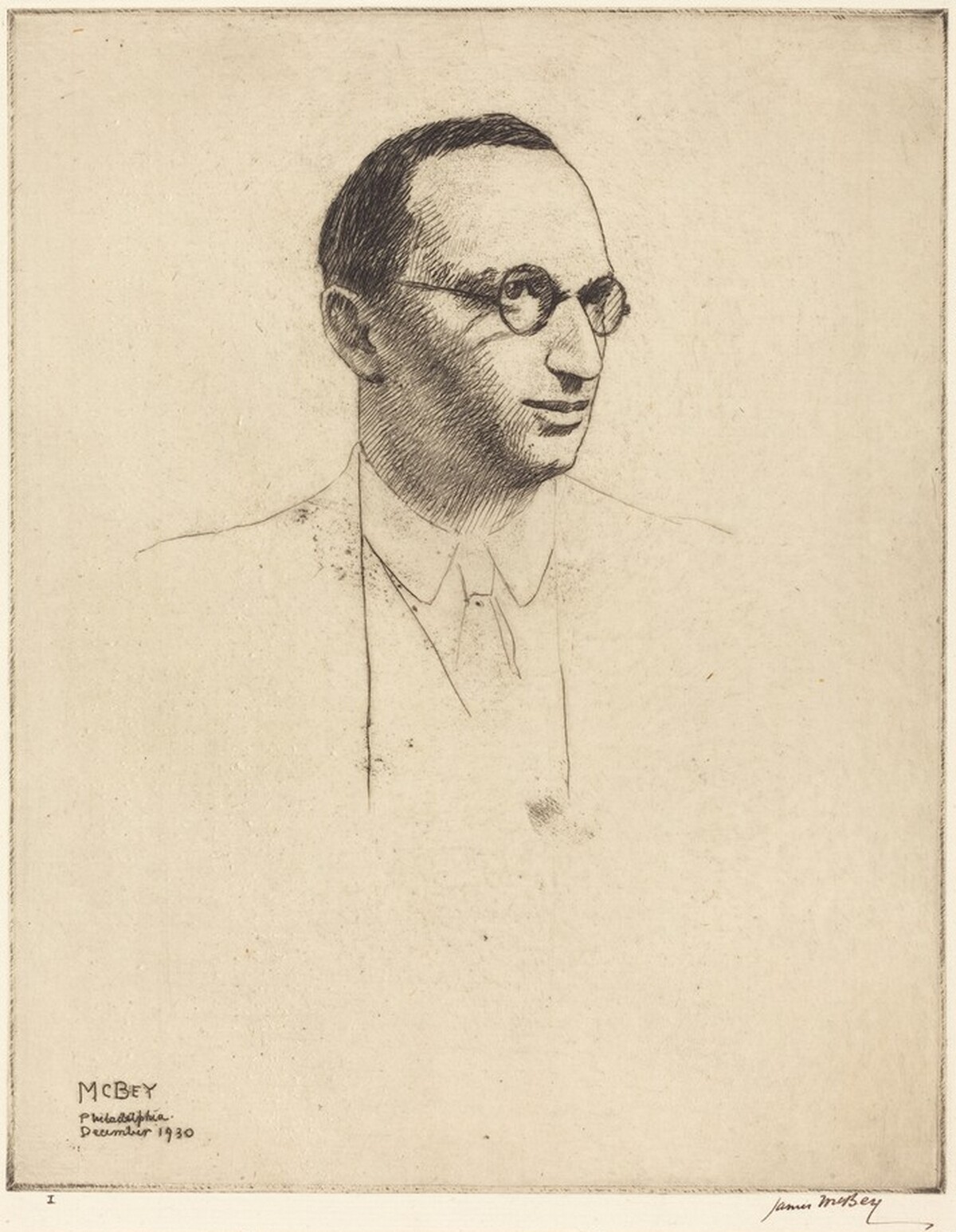 Lessing J. Rosenwald by James McBey