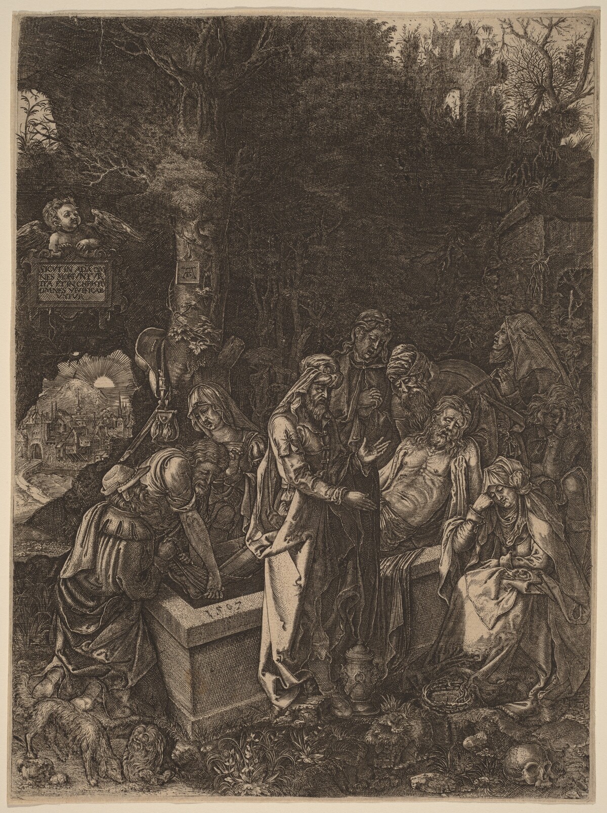 The Entombment by Flemish 17th Century, style of Albrecht Dürer