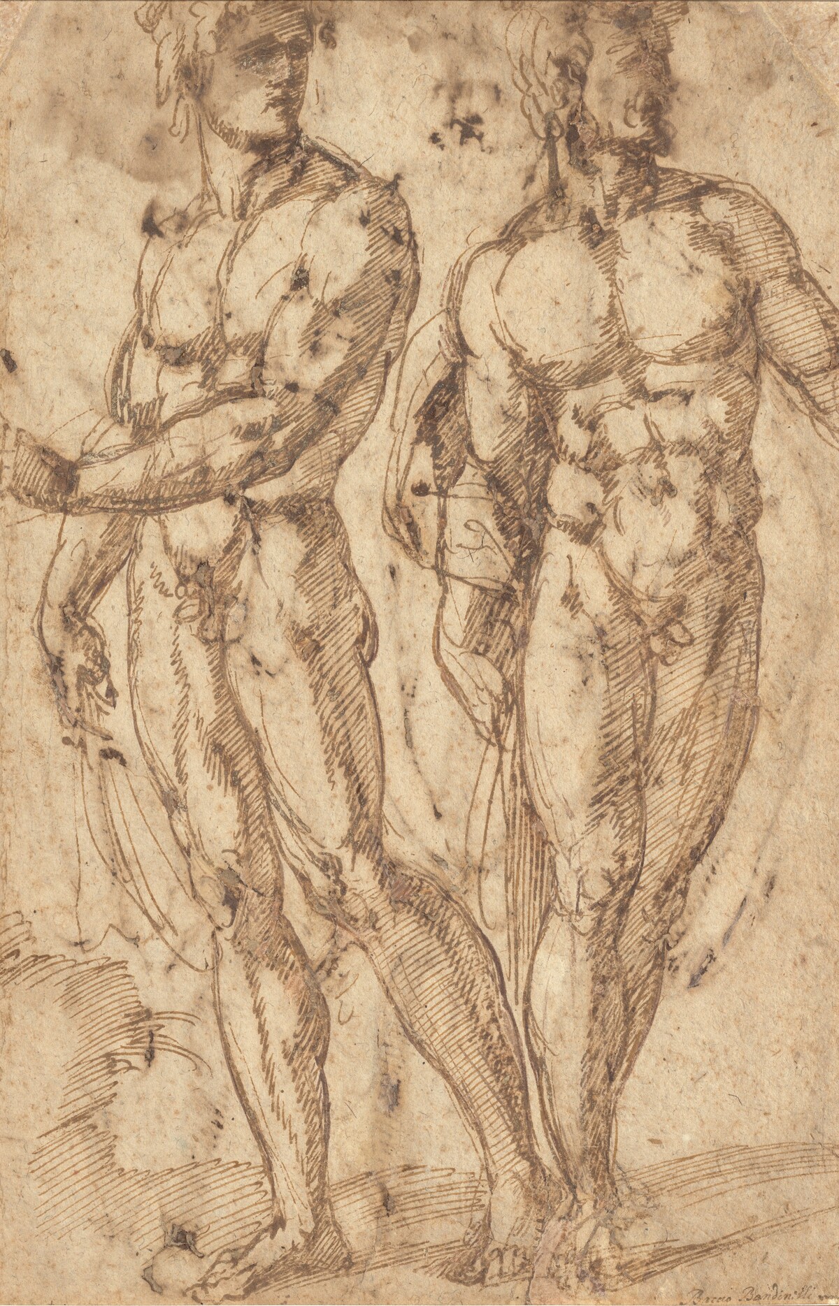 Two Male Nudes by Baccio Bandinelli