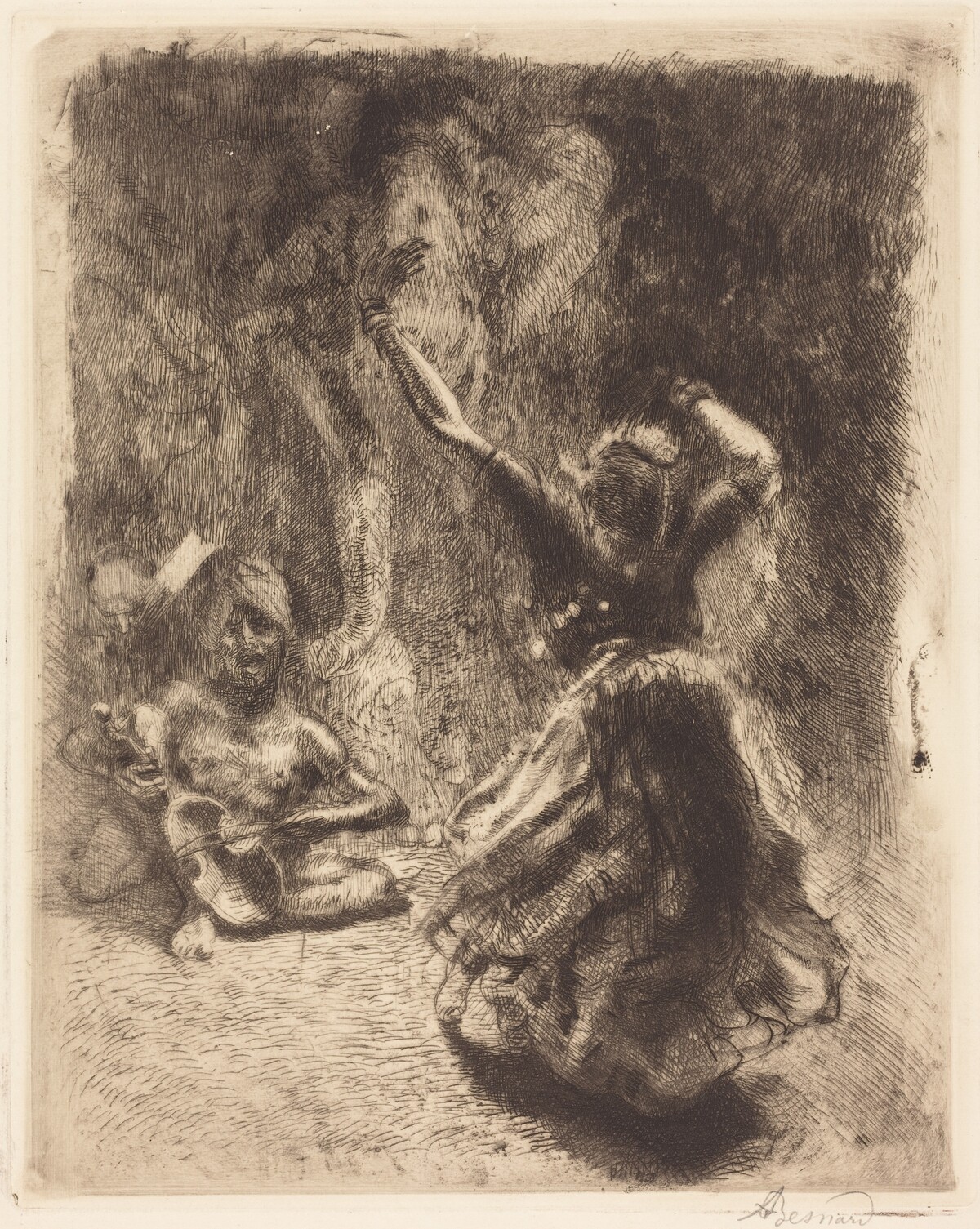 The Dancer of Tanjore (La bayadère of Tanjore) by Albert Besnard