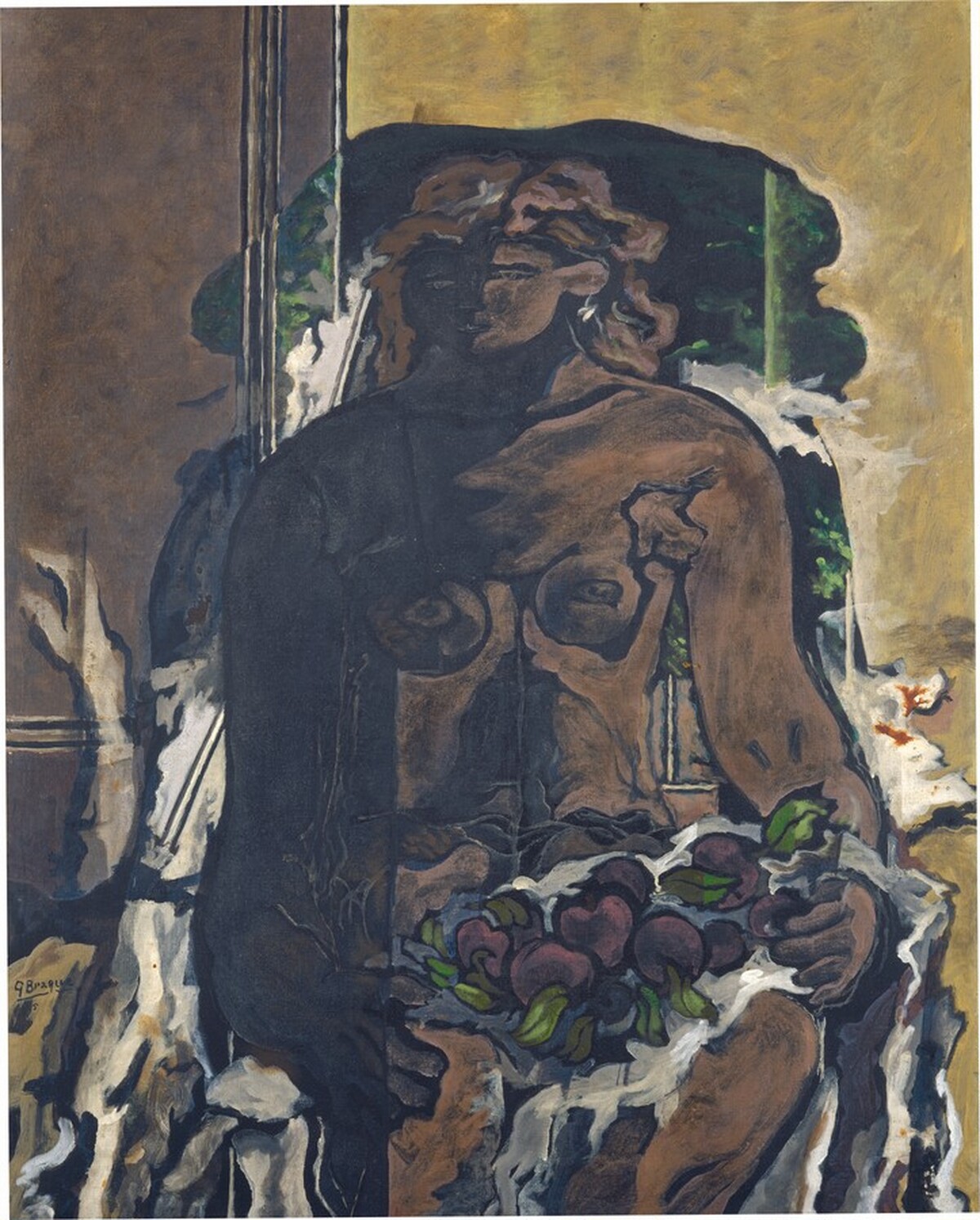 Nude Woman with Fruit by Georges Braque