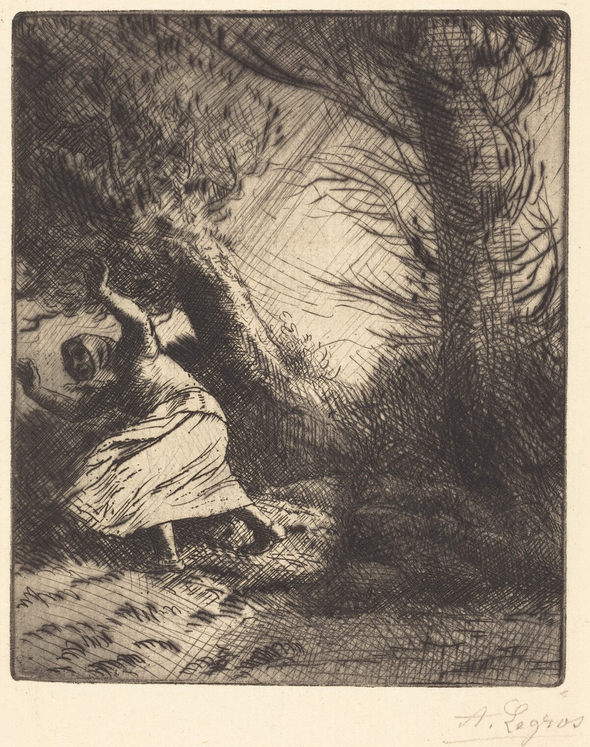 Thunder (Un coup de foudre) by Alphonse Legros