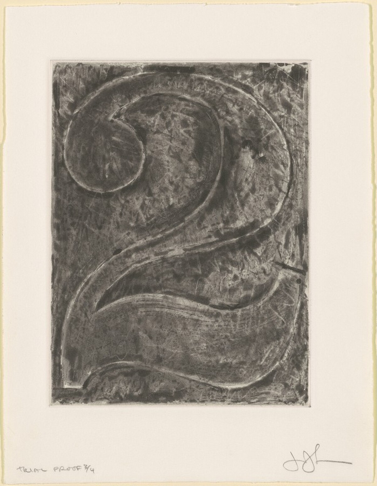Figure 2 [trial proof 3] by Jasper Johns