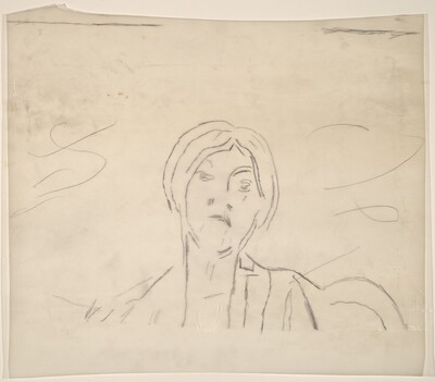 Study for "Untitled (Mrs. Marin)" [upper half]