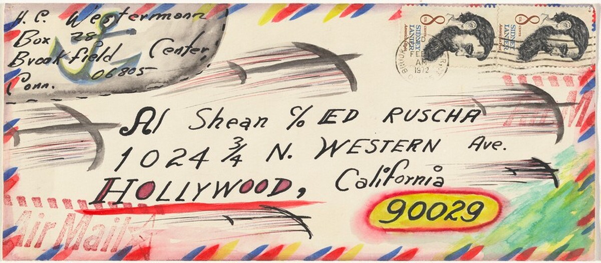 Al Shean c/o Ed Ruscha [envelope] by H.C. Westermann