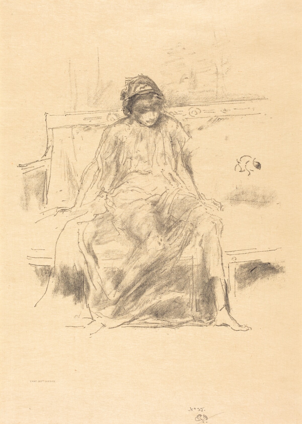 The Draped Figure, Seated by James McNeill Whistler
