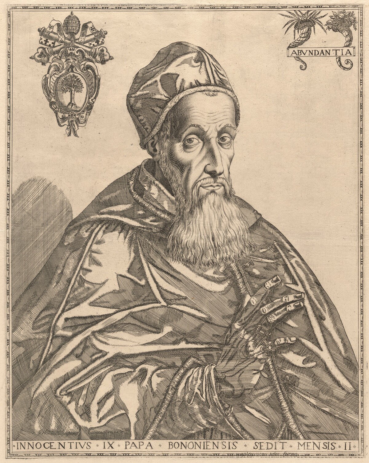 Portrait of Pope Innocent IX by Nicolaes van Aelst