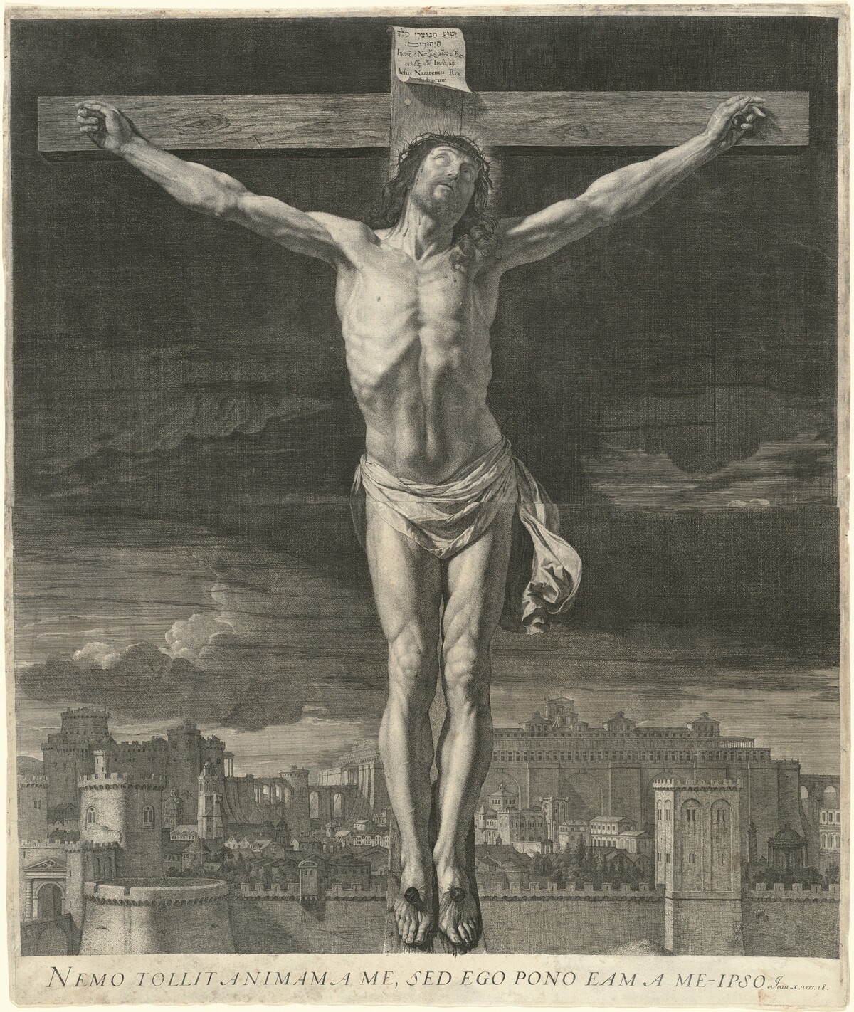 Christ Dying on the Cross by Jean Morin, after Philippe de Champaigne