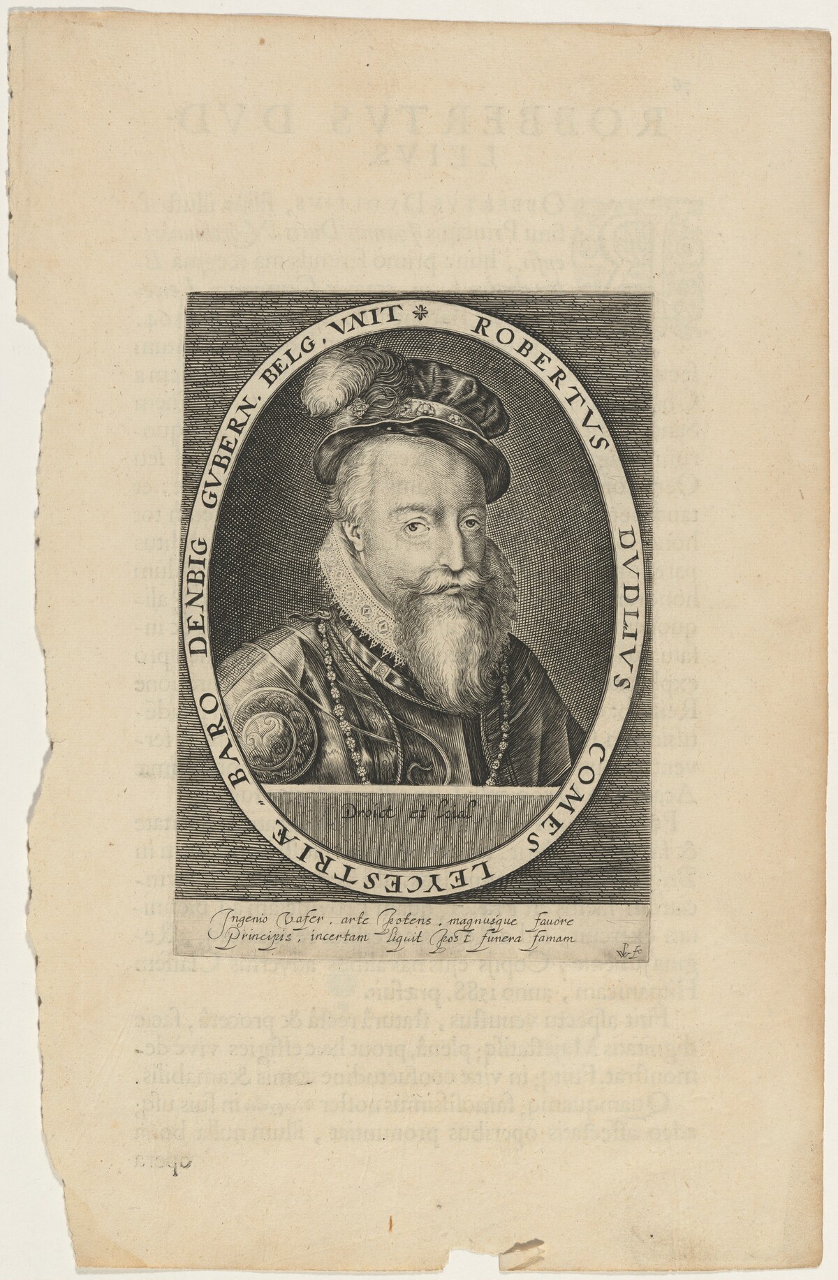 Robert Dudley, Earl of Leicester by Willem de Passe