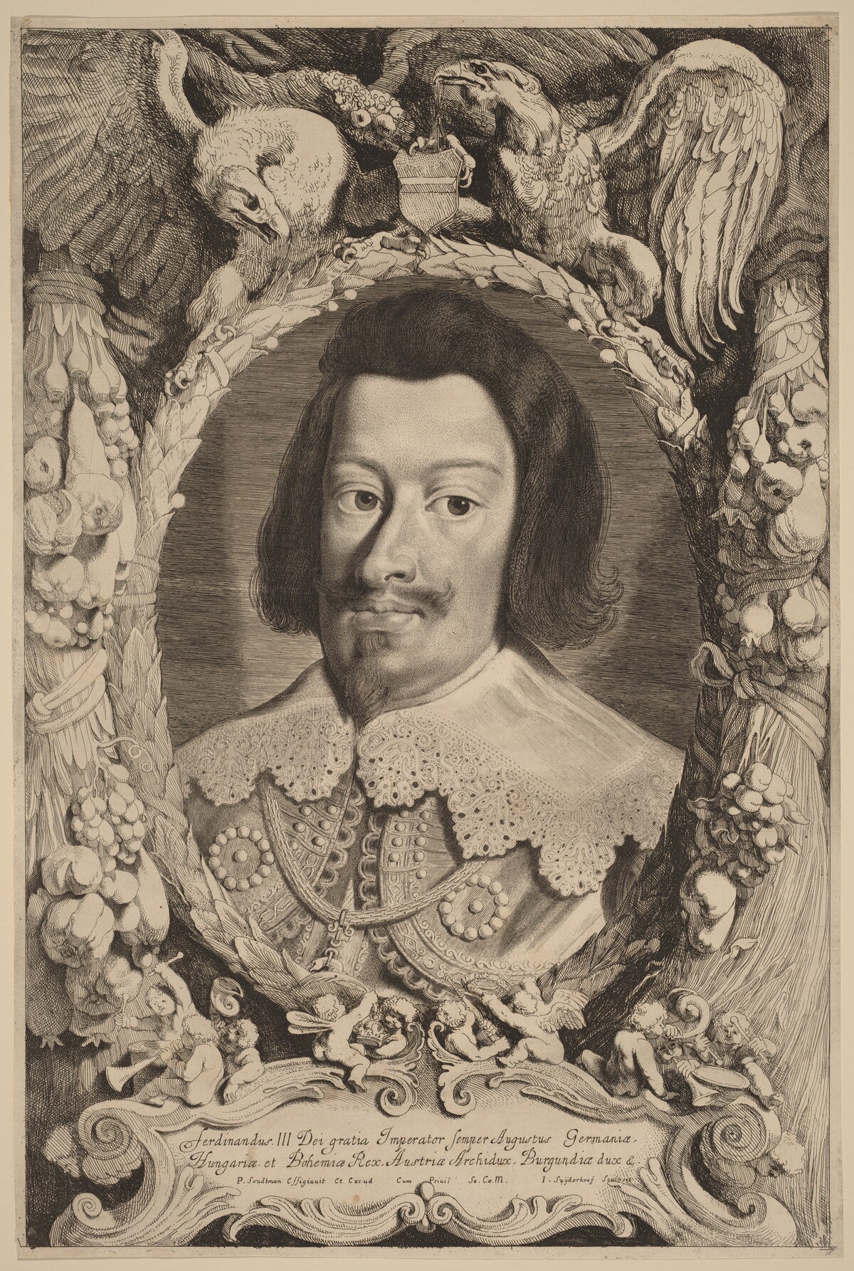 Emperor Ferdinand III by Jonas Suyderhoff after Pieter Claesz Soutman