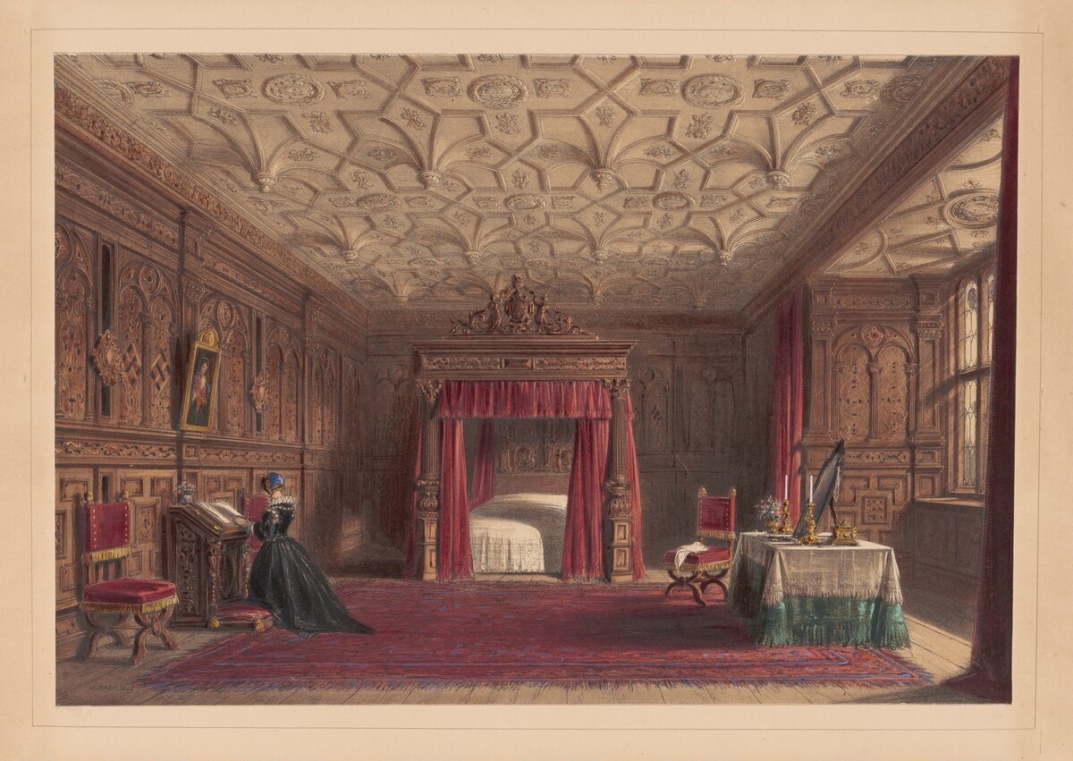 Inlaid Chamber, Sizerch, Westmorland by Joseph Nash
