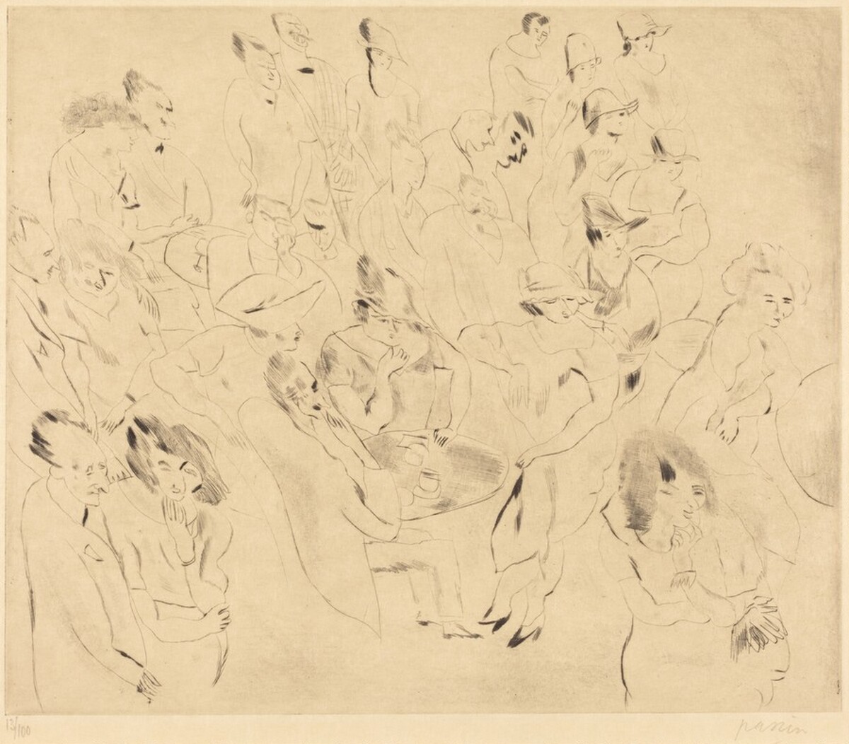 Bal Tabarin by Jules Pascin