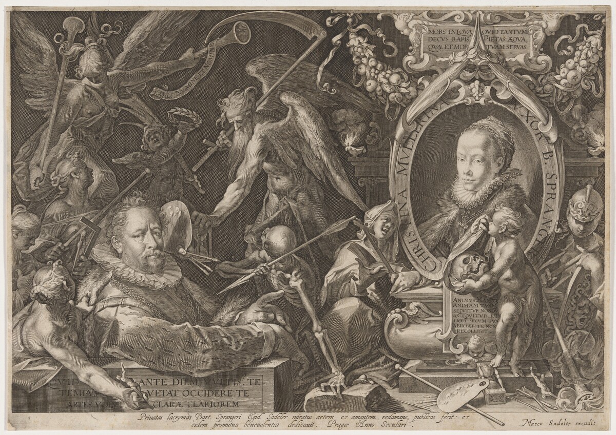 Bartholomew and Christina Spranger by Aegidius Sadeler II