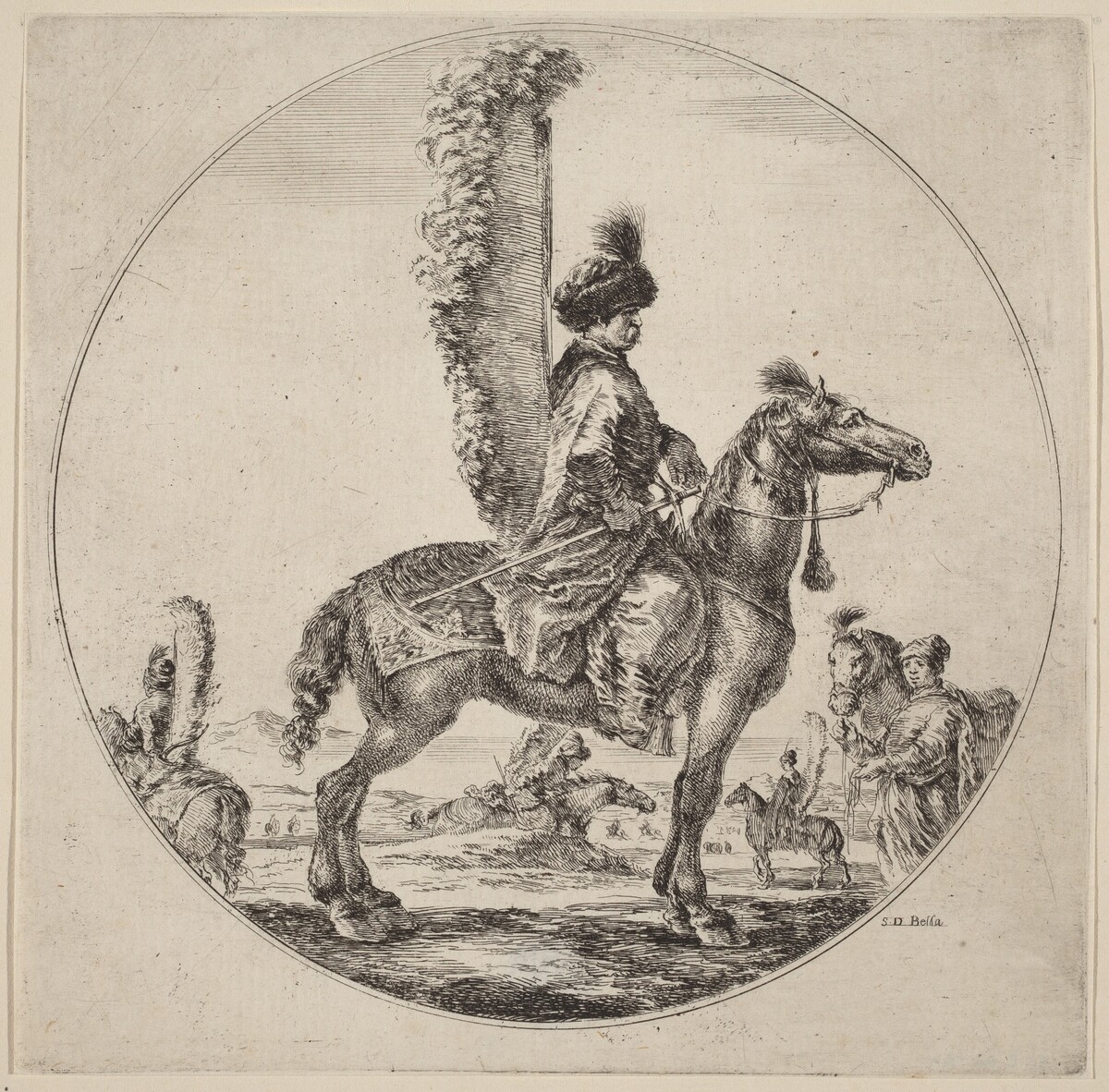 Polish Hussar by Stefano Della Bella