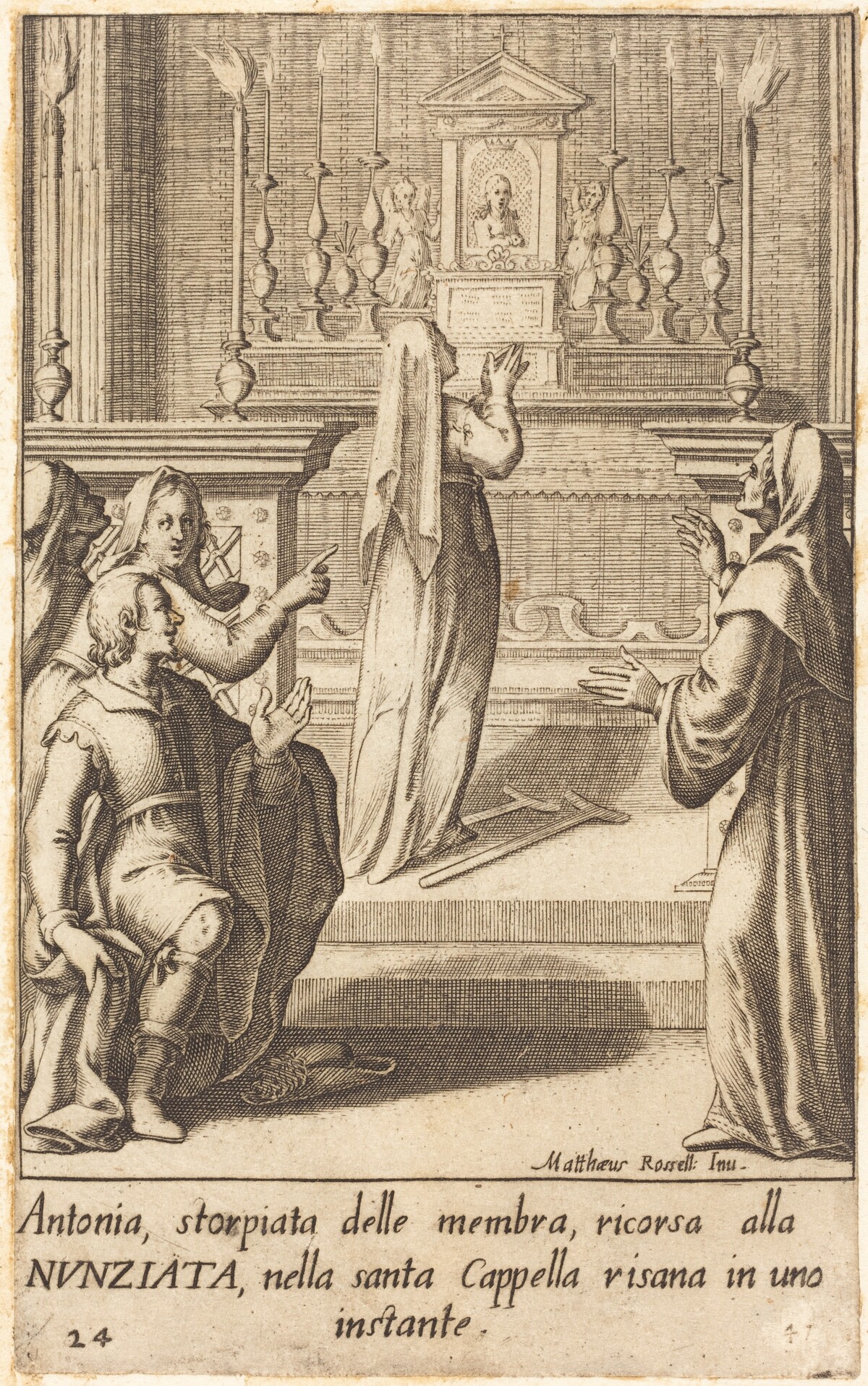 Antonia by Jacques Callot after Matteo Rosselli