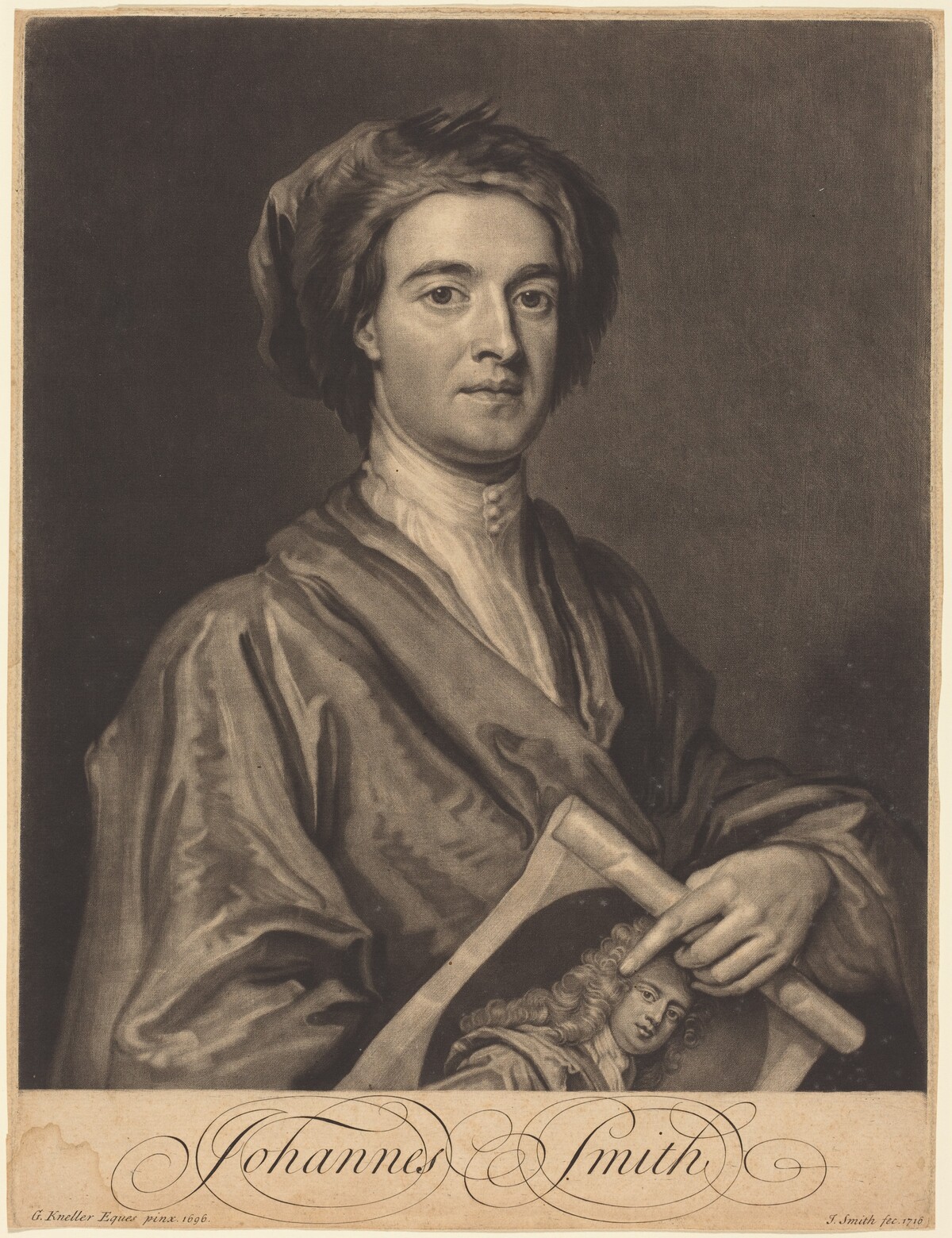 John Smith by John Smith after Sir Godfrey Kneller