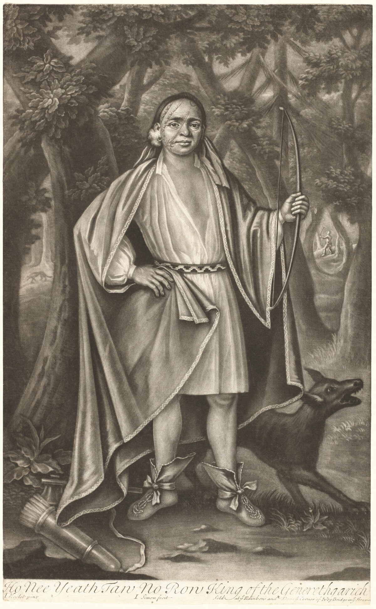 Ho Nee Yeath Taw No Row, King of the Generethgarick by John Simon after John Verelst