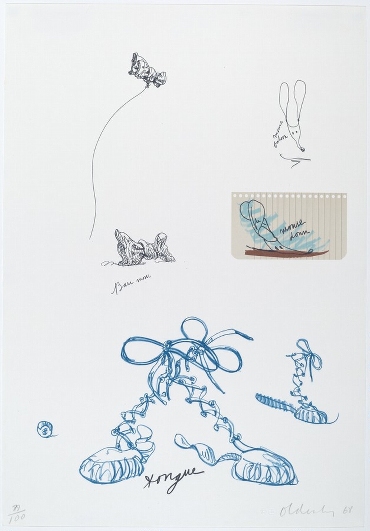 Untitled (Sneaker Lace) by Claes Oldenburg