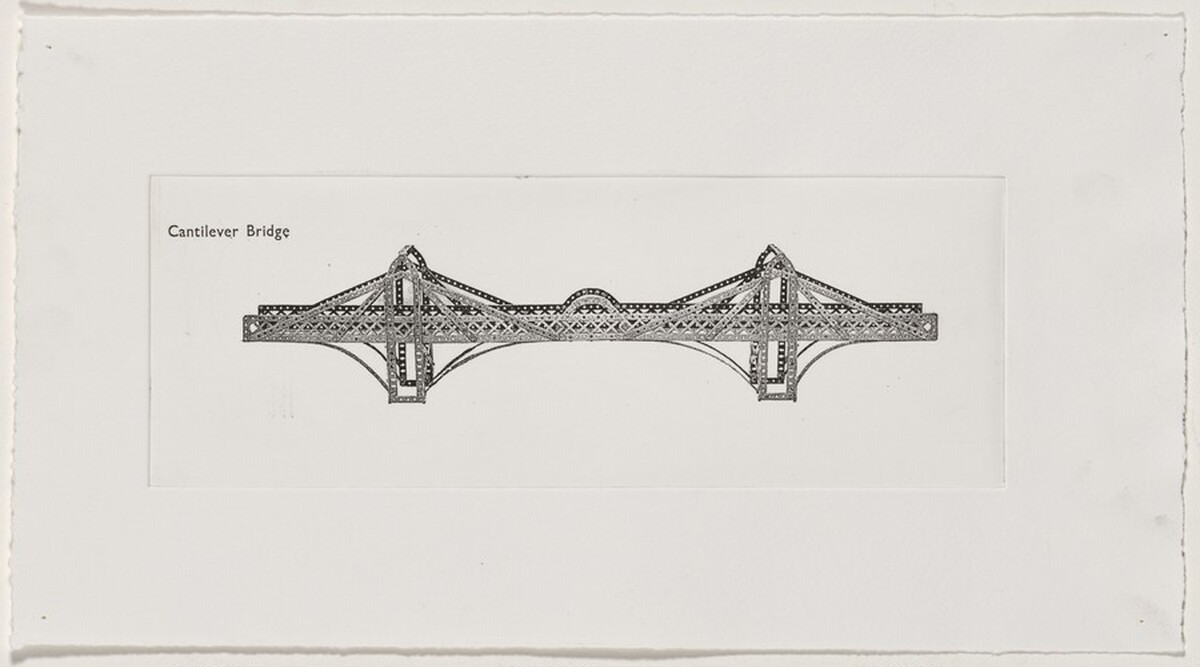 Cantilever Bridges [working proof 5] by Chris Burden