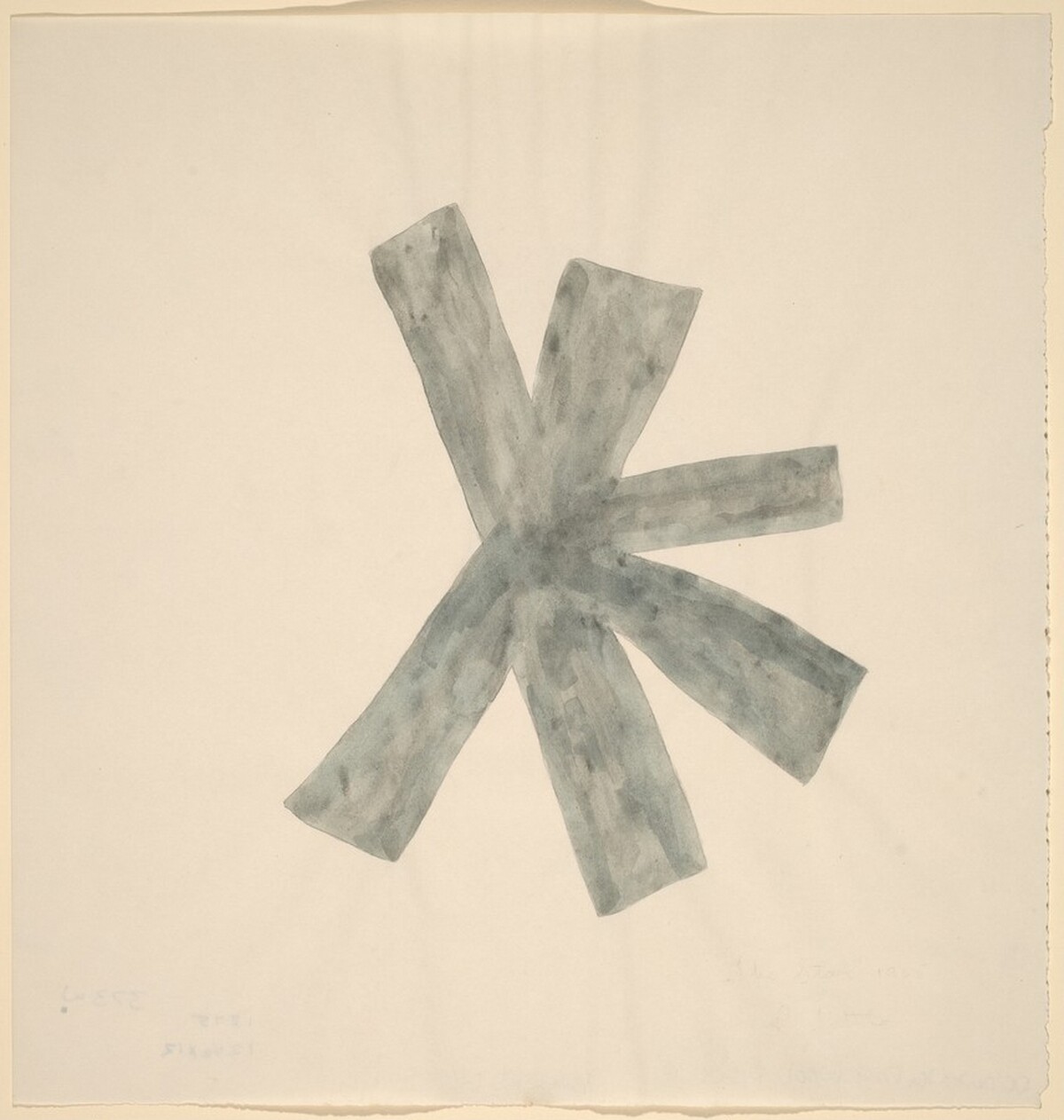 Drawing for Wood Piece II by Richard Tuttle