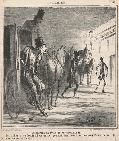 Gentlemen en toilette de workhouse